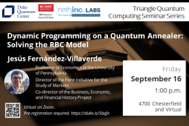 Dynamic Programming on a Quantum Annealer: Solving the RBC Model